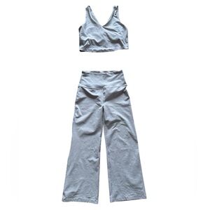 Beyond Yoga light tan lounge set